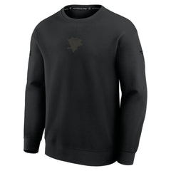 Pittsburgh Penguins Fanatics Authentic Pro Road Tri-Blend Sweatshirt - Black Sweatshirts