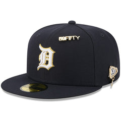 Detroit Tigers 2025 59FIFTY Day 59FIFTY Fitted Hat with Pins Navy