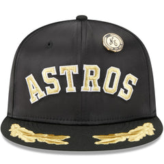 Houston Astros 2025 59FIFTY Day Gold Leaf 59FIFTY Fitted Hat Black