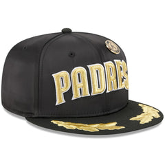 San Diego Padres 2025 59FIFTY Day Gold Leaf 59FIFTY Fitted Hat Black