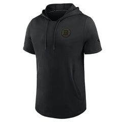 Boston Bruins Fanatics Authentic Pro Road Short Sleeve Hoodie - Black Hoodies