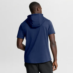 Toronto Maple Leafs Fanatics Authentic Pro Road Short Sleeve Hoodie - Navy Hoodies