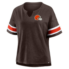Cleveland Browns Women's Redzone Curl Route T-Shirt - Brown outlet
