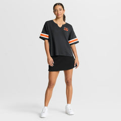 Cincinnati Bengals Women's Redzone Curl Route T-Shirt - Black cheap