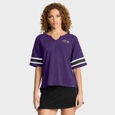 Baltimore Ravens Women's Redzone Curl Route T-Shirt - Purple on sale