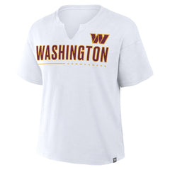 Washington Commanders Women's Redzone Slub Boxy T-Shirt - White sale