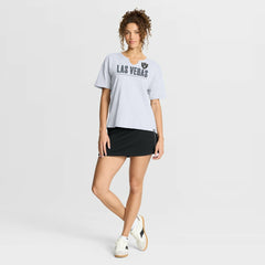 Las Vegas Raiders Women's Redzone Slub Boxy T-Shirt - White sale