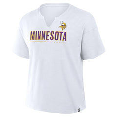 Minnesota Vikings Women's Redzone Slub Boxy T-Shirt - White cheap