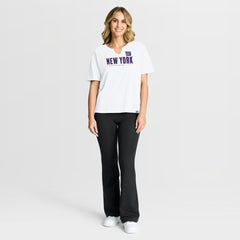 New York Giants Women's Redzone Slub Boxy T-Shirt - White sale