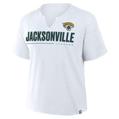 Jacksonville Jaguars Women's Redzone Slub Boxy T-Shirt - White sale