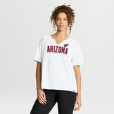 Arizona Cardinals Women's Redzone Slub Boxy T-Shirt - White discount