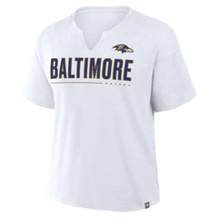 Baltimore Ravens Women's Redzone Slub Boxy T-Shirt - White sale