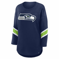 Seattle Seahawks Women's Redzone 3/4-Sleeve T-Shirt - College Navy on sale