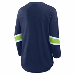 Seattle Seahawks Women's Redzone 3/4-Sleeve T-Shirt - College Navy on sale