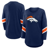 Denver Broncos Women's Redzone 3/4-Sleeve T-Shirt - Navy on sale