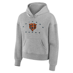 Chicago Bears Women's Eligible Receiver Legacy Pullover Hoodie - Heather Gray for sale