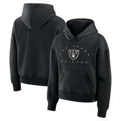Las Vegas Raiders Women's Eligible Receiver Legacy Pullover Hoodie - Black on sale