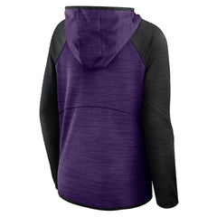 Baltimore Ravens Women's Redzone End Around Pass Raglan Full-Zip Hoodie - Purple/Black outlet