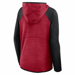San Francisco 49ers Women's Redzone End Around Pass Raglan Full-Zip Hoodie - Scarlet/Black online