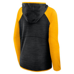 Pittsburgh Steelers Women's Redzone End Around Pass Raglan Full-Zip Hoodie - Black/Gold cheap