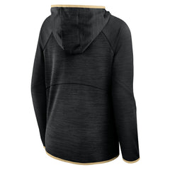 New Orleans Saints Women's Redzone End Around Pass Raglan Full-Zip Hoodie - Black for sale