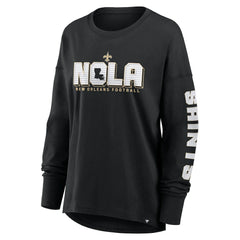 New Orleans Saints Women's Hometown Legacy Long Sleeve T-Shirt - Black outlet