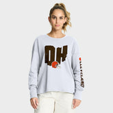 Cleveland Browns Women's Hometown Legacy Long Sleeve T-Shirt - White discount
