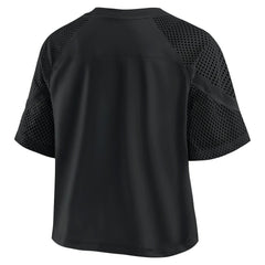 Baltimore Ravens Women's Oversized Raglan V-Neck Blackout Fashion Jersey on sale