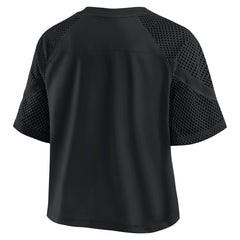 Detroit Lions Women's Oversized Raglan V-Neck Blackout Fashion Jersey outlet