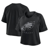 Philadelphia Eagles Women's Oversized Raglan V-Neck Blackout Fashion Jersey outlet