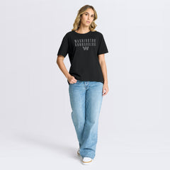 Washington Commanders Women's Blackout Kneel Down Legacy T-Shirt - Black outlet