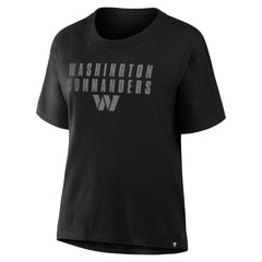 Washington Commanders Women's Blackout Kneel Down Legacy T-Shirt - Black outlet