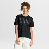 Atlanta Falcons Women's Blackout Kneel Down Legacy T-Shirt - Black sale