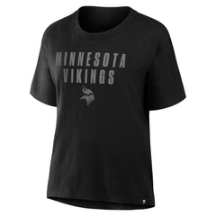 Minnesota Vikings Women's Blackout Kneel Down Legacy T-Shirt - Black sale