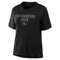 San Francisco 49ers Women's Blackout Kneel Down Legacy T-Shirt - Black on sale