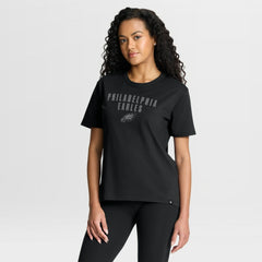 Philadelphia Eagles Women's Blackout Kneel Down Legacy T-Shirt - Black on sale