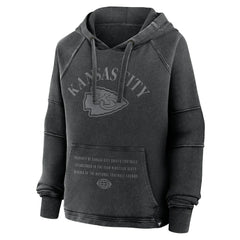 Kansas City Chiefs Women's Oversized Raglan Gridiron Hoodie - Black for sale