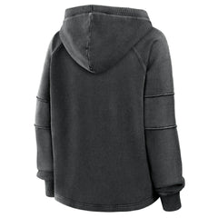 Kansas City Chiefs Women's Oversized Raglan Gridiron Hoodie - Black for sale