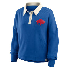 Buffalo Bills Women's Oversized Hometown Premium Thermal Long Sleeve Shirt - Royal outlet