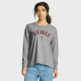 Minnesota Vikings Women's Hometown Legacy Long Sleeve T-Shirt - Heather Gray discount
