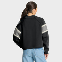 Las Vegas Raiders Oversized Hometown Toss Sweep Mock Neck Pullover - Black sale