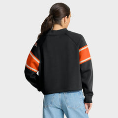 Cincinnati Bengals Oversized Hometown Toss Sweep Mock Neck Pullover - Black cheap