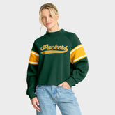 Green Bay Packers Oversized Hometown Toss Sweep Mock Neck Pullover - Green cheap