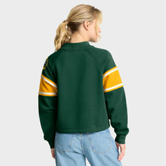 Green Bay Packers Oversized Hometown Toss Sweep Mock Neck Pullover - Green cheap