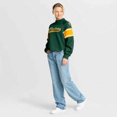 Green Bay Packers Oversized Hometown Toss Sweep Mock Neck Pullover - Green cheap