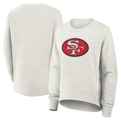 San Francisco 49ers Women's Oversized Hometown Pullover Sweatshirt - Heather Gray cheap