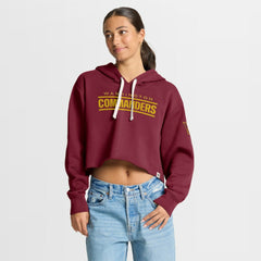 Washington Commanders Women's Oversized Hometown Heritage Cropped Hoodie - Burgundy outlet