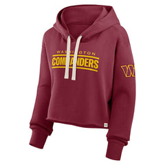 Washington Commanders Women's Oversized Hometown Heritage Cropped Hoodie - Burgundy outlet