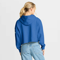 Detroit Lions Women's Oversized Hometown Heritage Cropped Hoodie - Blue discount