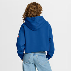 New England Patriots Women's Oversized Hometown Heritage Cropped Hoodie - Royal online